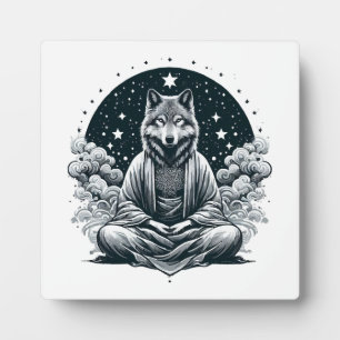 Aware Wolf Plaque