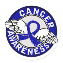 Awareness 14 Colon Cancer Classic Round Sticker