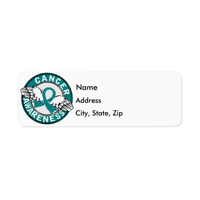 Awareness 14 Ovarian Cancer Label (Front)
