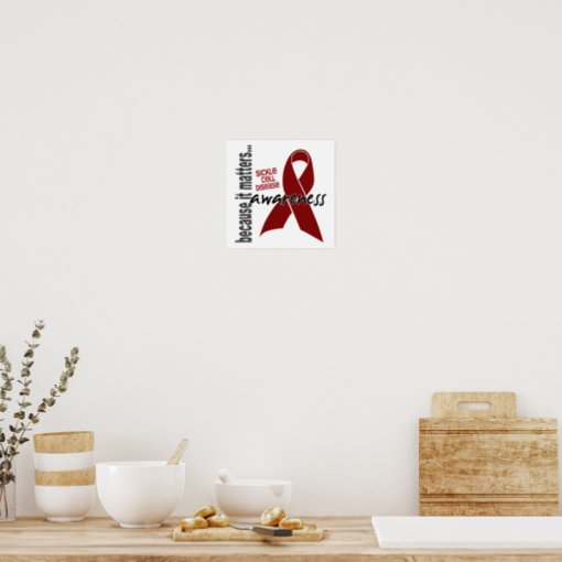 Awareness 1 Sickle Cell Disease Poster Zazzle