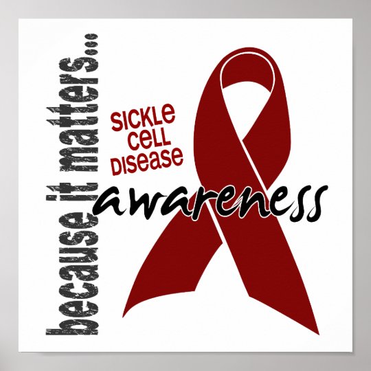 Awareness 1 Sickle Cell Disease Poster | Zazzle.com