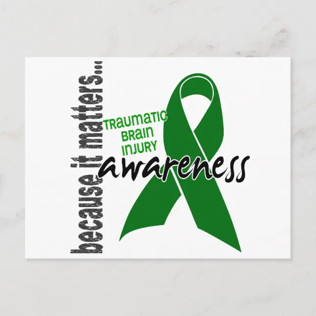 Awareness 1 Traumatic Brain Injury TBI Postcard | Zazzle