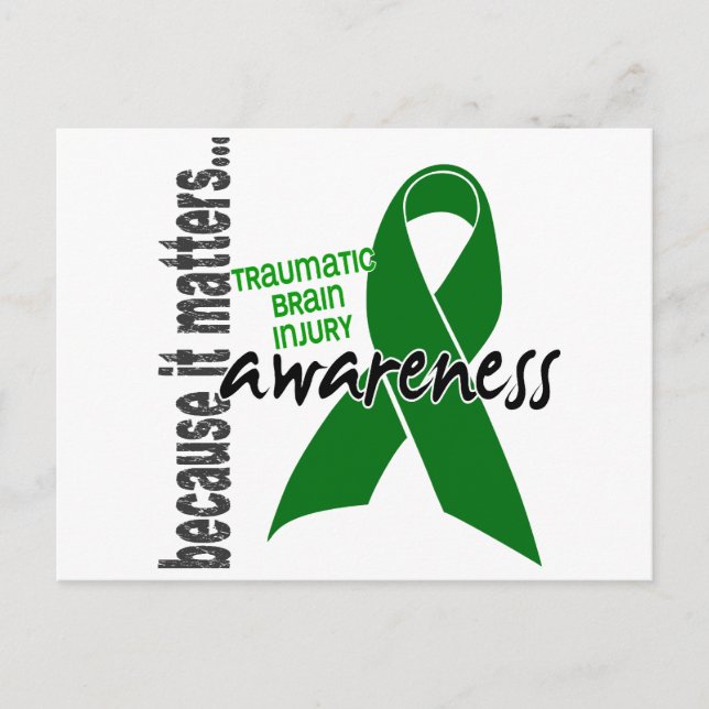 Awareness 1 Traumatic Brain Injury TBI Postcard (Front)