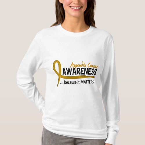 Awareness 2 Appendix Cancer T_Shirt