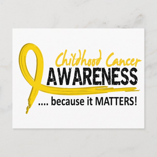Awareness 2 Childhood Cancer Postcard (Front)