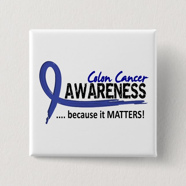 Awareness 2 Colon Cancer Pinback Button (Front)