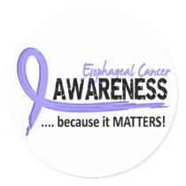 Awareness 2 Esophageal Cancer Classic Round Sticker