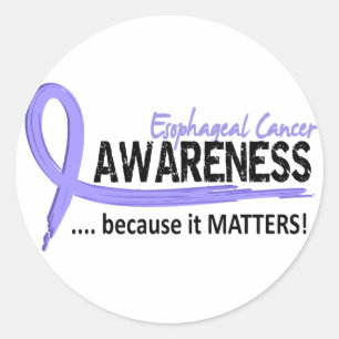 Awareness 2 Esophageal Cancer Classic Round Sticker