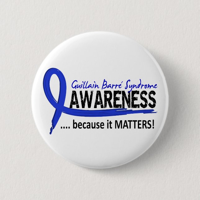 Awareness 2 Guillain Barre Syndrome Button (Front)