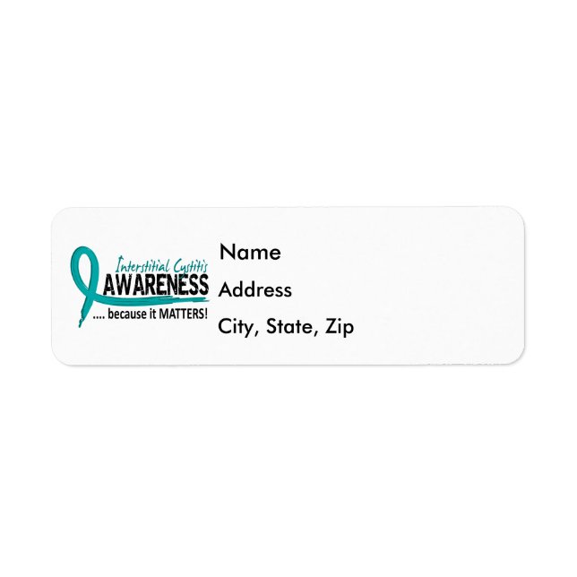 Awareness 2 Interstitial Cystitis Label (Front)