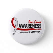 Awareness 2 Oral Cancer Pinback Button