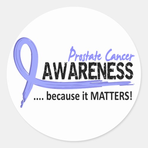 Awareness 2 Prostate Cancer Classic Round Sticker
