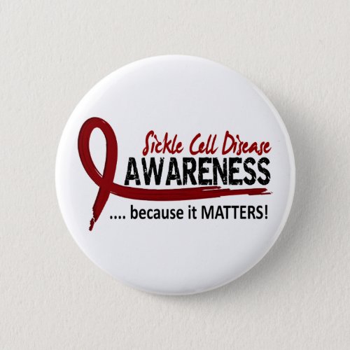 Awareness 2 Sickle Cell Disease Button