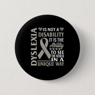 Awareness Ability See World Unique Not Disability Button