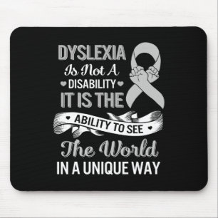 Awareness Ability See World Unique Not Disability Mouse Pad