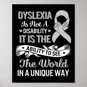Awareness Ability See World Unique Not Disability Poster