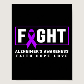 Awareness - Alzheimer Fight Heimer’s Awareness  Poster