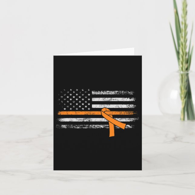 Awareness American Flag  Card (Front)