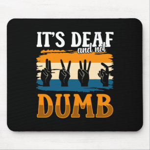 Awareness And Asl Hand Gesture Deaf Pride 1 Mouse Pad