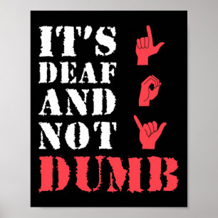 Awareness And Asl Hand Gesture Deaf Pride Poster