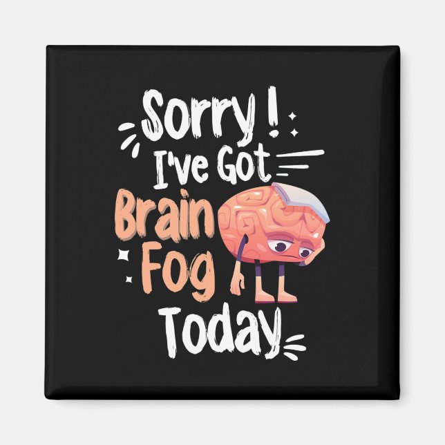 Awareness And Fibro Fog Fibromyalgia Brain Fog  Magnet (Front)