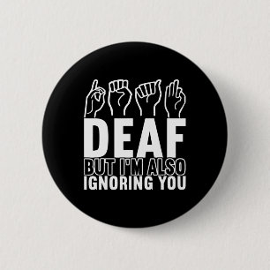 Awareness Asl Sign Language American Sign Language Button