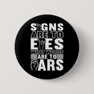 Awareness Asl Sign Language American Sign Language Button