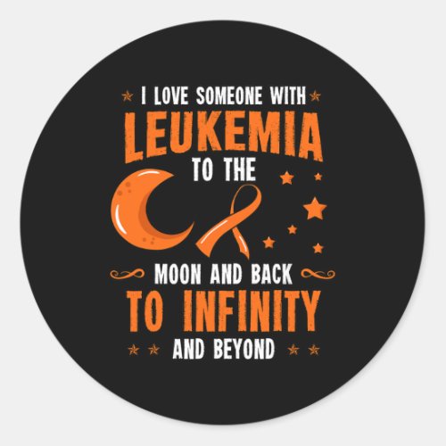 Awareness Blood Cancer Bone Marrow Gift Idea  Classic Round Sticker