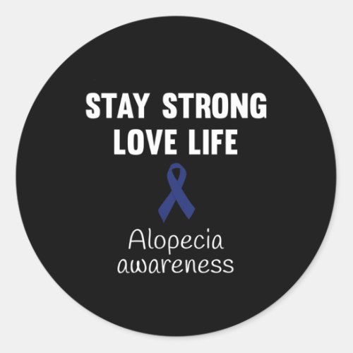 Awareness Blue Ribbon For Men Women Kids  Classic Round Sticker