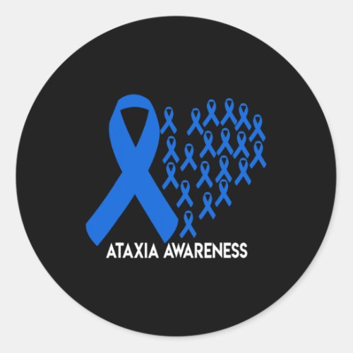 Awareness Blue Ribbon Gift  Classic Round Sticker