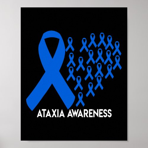 Awareness Blue Ribbon Gift  Poster