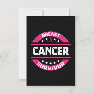 Awareness Breast Cancer Survivor Card