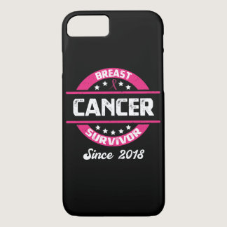 Awareness Breast Cancer Survivor Since 2018 iPhone 8/7 Case