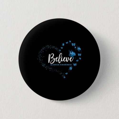 Awareness Butterfly Believe  Button