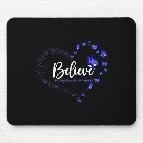 Awareness Butterfly Believe  Mouse Pad