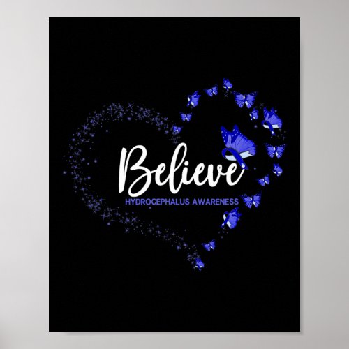 Awareness Butterfly Believe  Poster