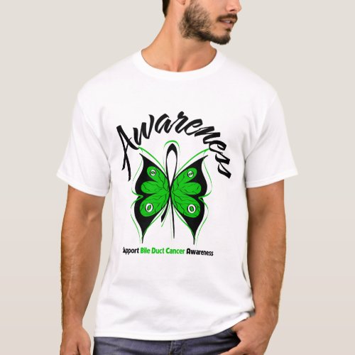 AWARENESS Butterfly Bile Duct Cancer T_Shirt