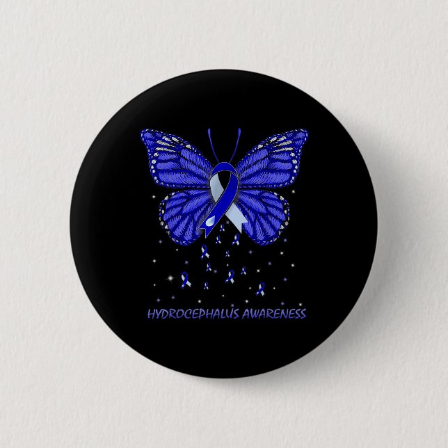 Awareness Butterfly  Button (Front)