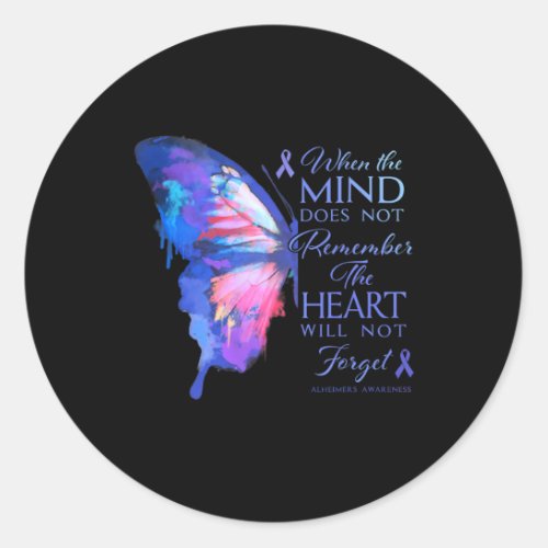 Awareness Butterfly  Classic Round Sticker