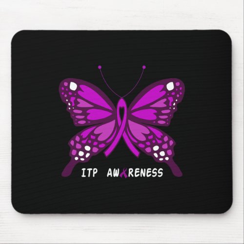 Awareness Butterfly  Mouse Pad