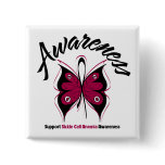 AWARENESS Butterfly Sickle Cell Anemia Button