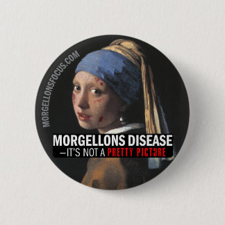 Awareness Button – Girl with earring