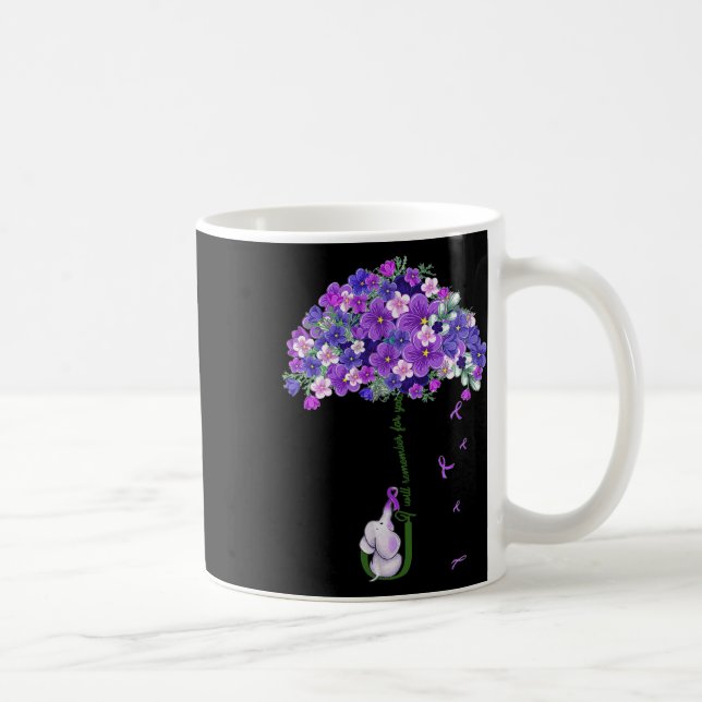Awareness Cute Elephant I Will Remember For You  Coffee Mug (Right)