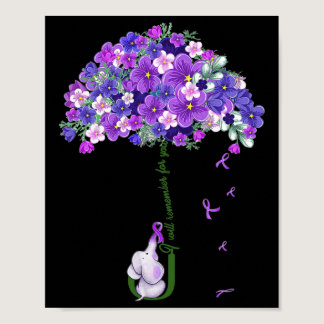 Awareness Cute Elephant I Will Remember For You  Poster