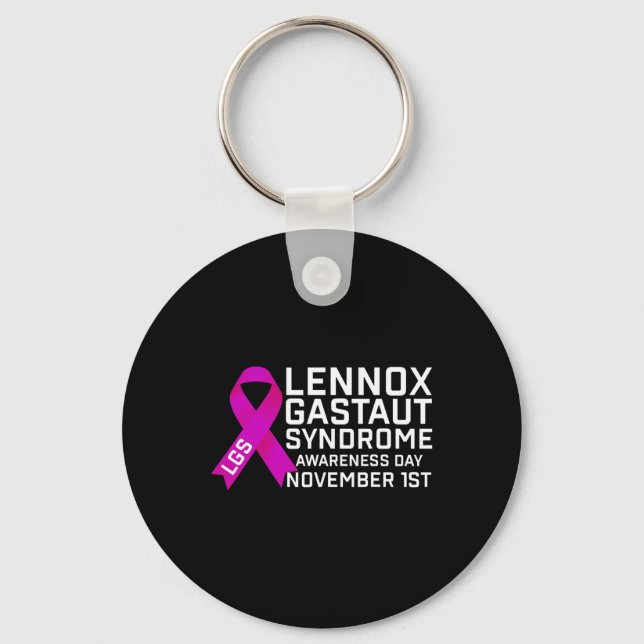 Awareness Day Lennox Gastaut Syndrome Awareness 20 Keychain (Front)
