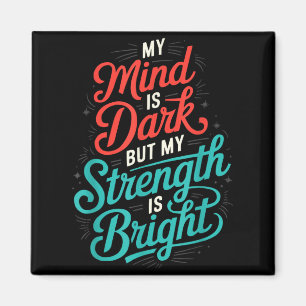 Awareness Depression Anxiety Mental Health Magnet