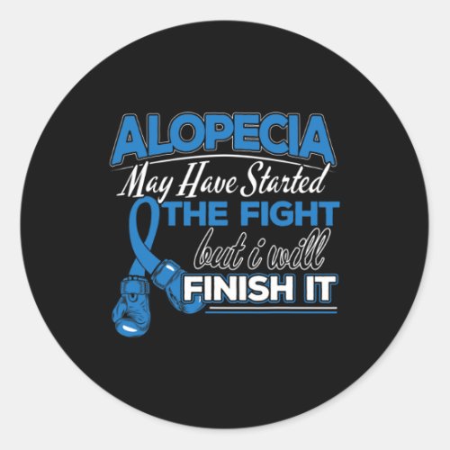 Awareness Design For A Alopecia Supporter 1  Classic Round Sticker