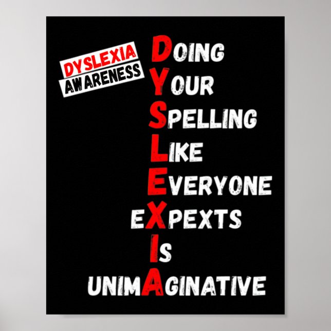 Awareness Doing Your Spelling Like Everyone Expect Poster (Front)