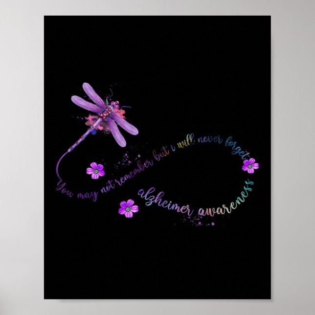 Awareness Dragonfly You May Not Remember Butterfly Poster (Front)