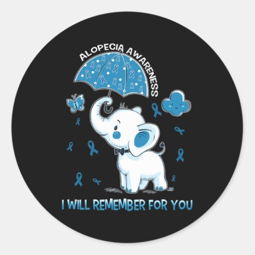 Awareness Elephant  Classic Round Sticker